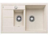 BLANCO Metra 6 S Compact Silgranit spoelbak, 780x500 mm, zacht wit