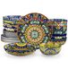 vancasso Servies voor 6 personen, 24-delig combi-servies van porselein, BOHO-stijl