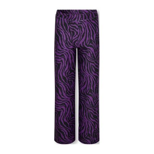 ONLY KIDS ONLY GIRL wide leg casual broek paars