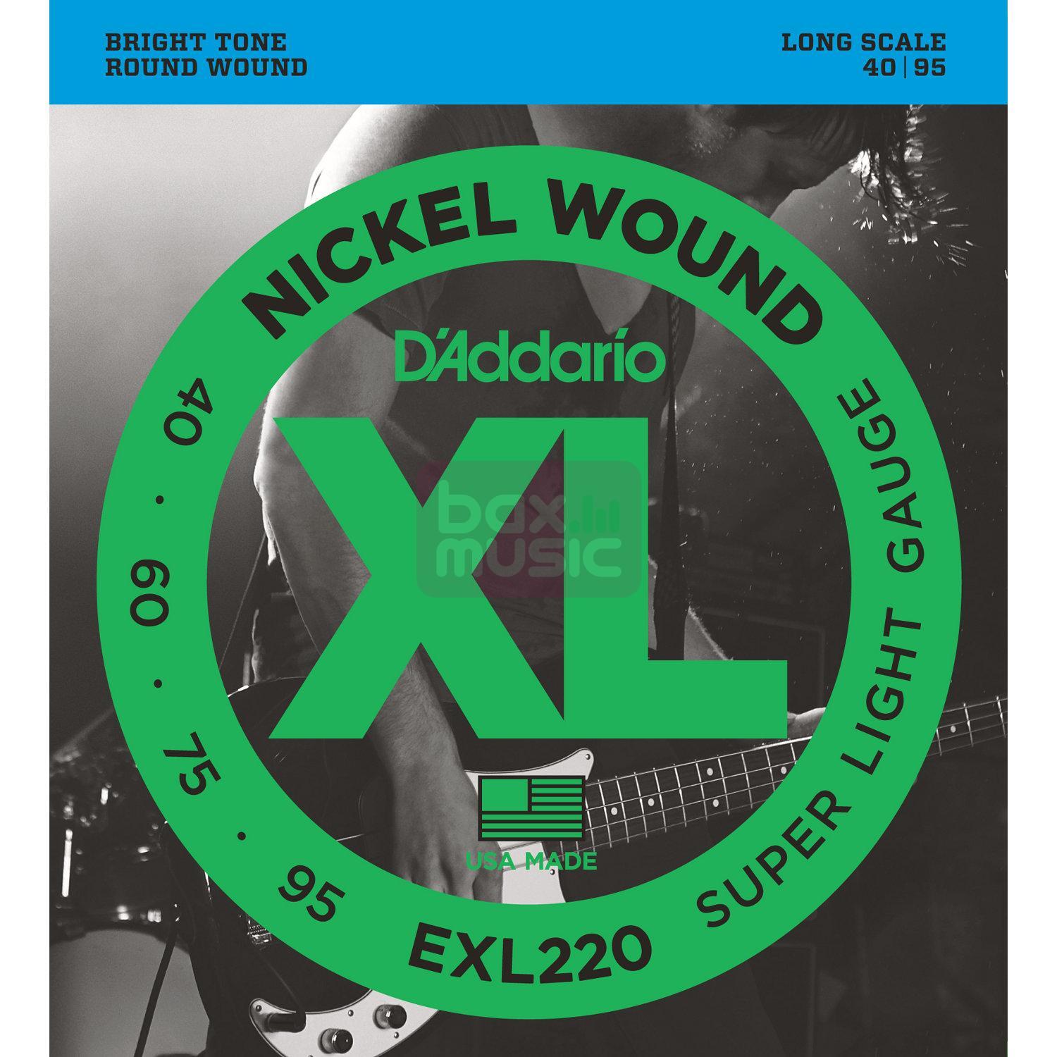 D'ADDARIO Daddario EXL220 snarenset voor elektrische basgitaar