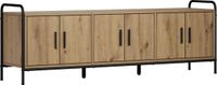 vidaXL Tv-meubel 146 x 33 x 50 cm Artisanaal eiken Bewerkt hout