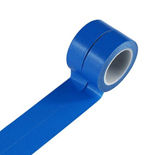UOOOM Washi Tape - 2 Rollen - 10m x 15mm - Blauw - Decoratie Plakband
