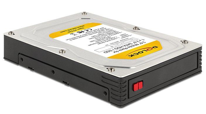 DeLOCK 47224 - Behuizing voor opslagstations - Zwart