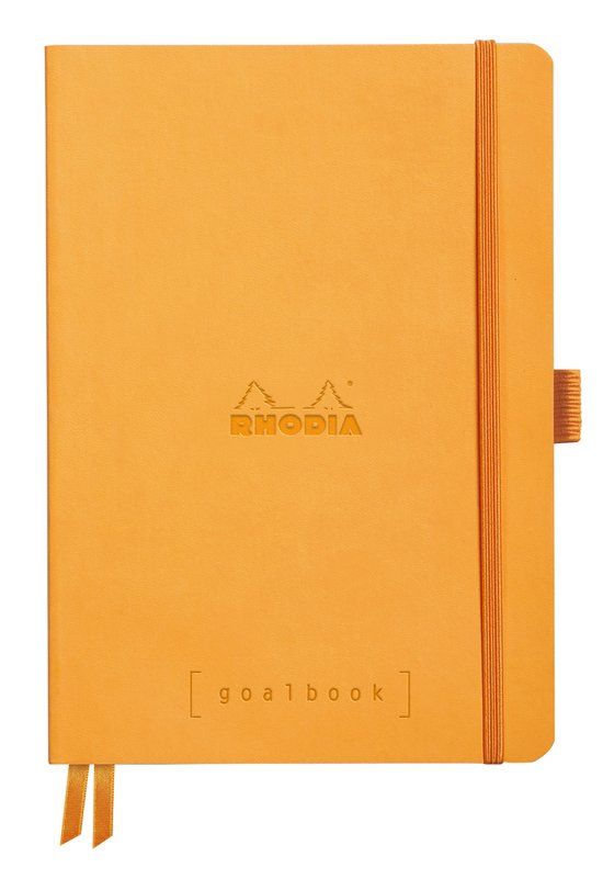 Rhodia Goalbook – A5 – 240 Pagina's – Dotted – Ivoorkleurig Papier 90 g/m² – Elastieksluiting - Oranje