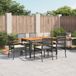 Prolenta Maison Exclusive Tuinset voor buiten, 7-delig, met kussens, zwart, van polyrotan