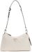 GUESS Cresidia II Top Zip Shoulder Bag Cream White Logo