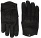 Korte Harley Style Korte Zwarte Leren Cruiser Handschoenen Thermisch met Hipora Waterdichte Liner (XL)