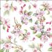 Ambiente Tafel diner servetten - Appelbloesem thema - 20x stuks - 33 x 33 cm - Lente/Zomer/Bloemen