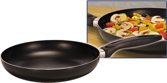 Haushalt aluminium braadpan 24 cm met anti aanbaklaag