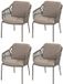 4 Seasons Outdoor Capalbio dining tuinstoel terre set van 4