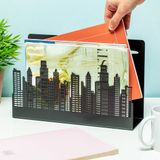 Fisura Skyline Tijdschriftenrek - Zwart Metaal - Modern