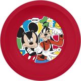 Tataway Disney Rode schaal voor kinderen van kunststof, Mickey Mouse, onbedoeld schokbestendig en herbruikbaar