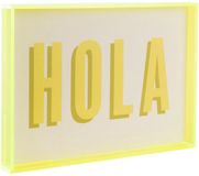 Present Time Wanddecoratie Hola Medium - Geel - 3x31x22cm - Modern