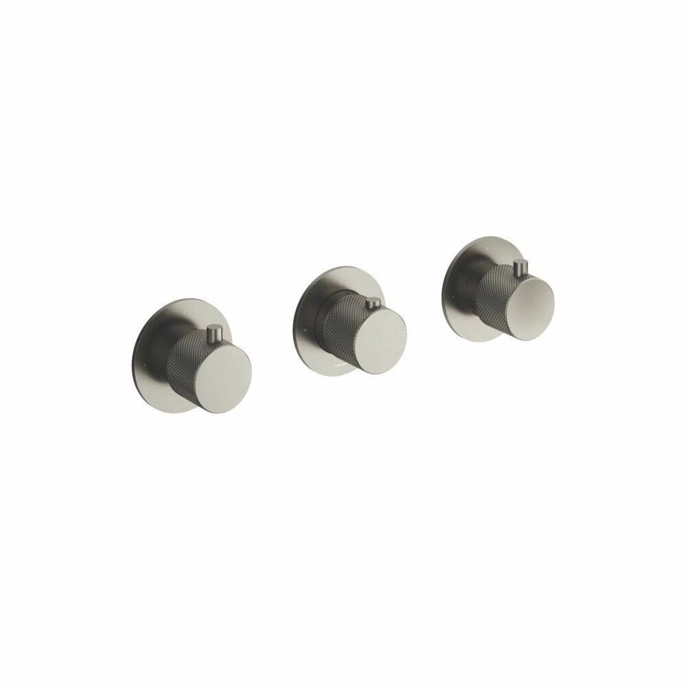 Hotbath Cobber X CX7067EXT - Thermostaat afbouwdeel - Geborsteld Nikkel