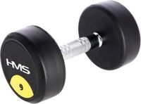 HMS HG PRO - Rubber Dumbbell - 9 kg - Black