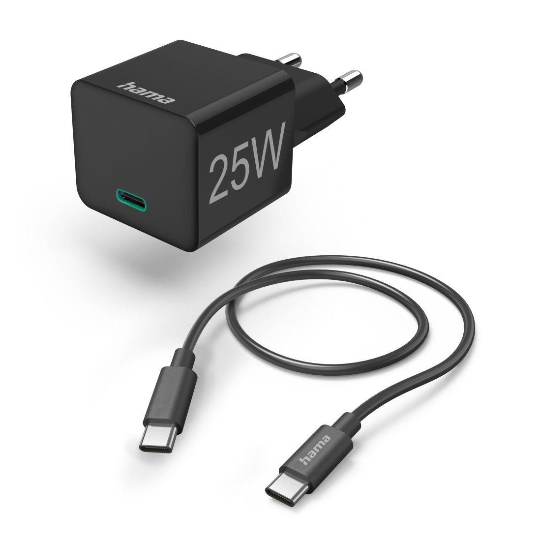 Hama 25W USB-C PD Snellader - Smartphone & Tablet - Zwart