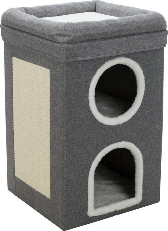 Trixie Krabpaal Cat Tower Saul Grijs 39X39X64 CM - Grijs