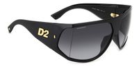 Dsquared2 D2 0124/S Rechthoekige Kunststof Herenzonnebril