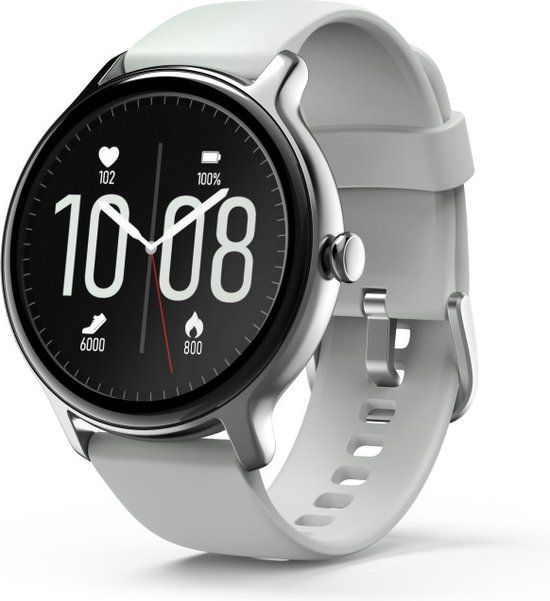 Hama Fit Watch 4910 Smartwatch - Hartslag, Zuurstof, GPS, Waterdicht - Zilverkleurig