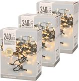Merkloos Kerstverlichting - 3x - LED - warm - wit - 240 lampjes - 21 meter