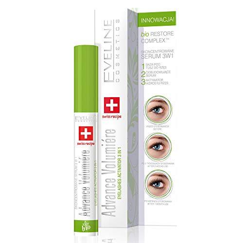 Eveline Cosmetics Concentrated Advance Volumiere Eyelash Growth Serum | 10ml | Versterking en verdikking Lange Lash Conditioner | Innovatieve formule met Hyaluronzuur