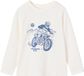 Vertbaudet Jongensshirt met lange mouwen Wit Katoen Maat 152