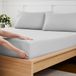 Kingsize hoeslaken zilver