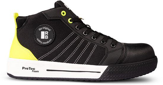 Redbrick Runner Sneaker S1PS - Zwart/Groen - Maat 46