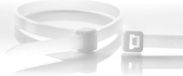 WKK Kabelbinders - 750 x 7,6mm - Trekkracht tot 54,4kg - 100 stuks - Transparant