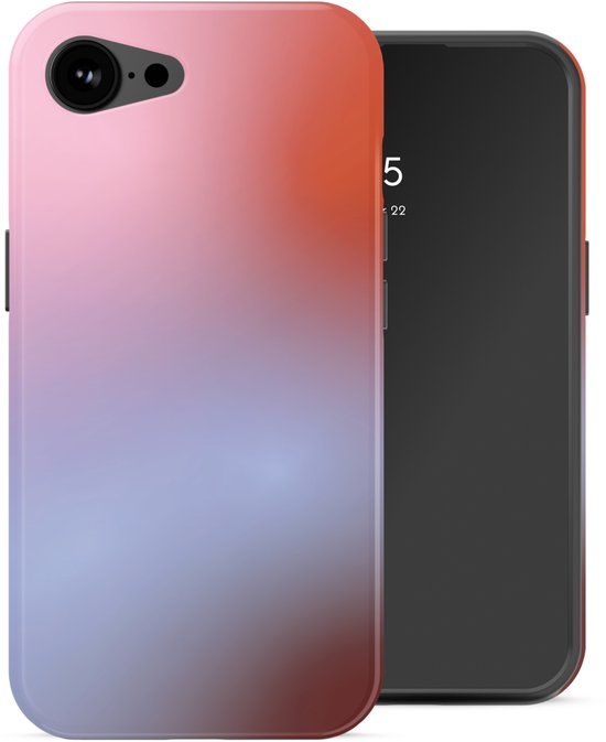 Selencia Hoesje - Geschikt voor Apple iPhone 17e / 16e - Backcover geschikt voor MagSafe - Gradient Soft Blush