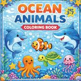 Ocean Animals Coloring Book: Learn Ocean Animal Names Through Fun Coloring – Ages 3–7