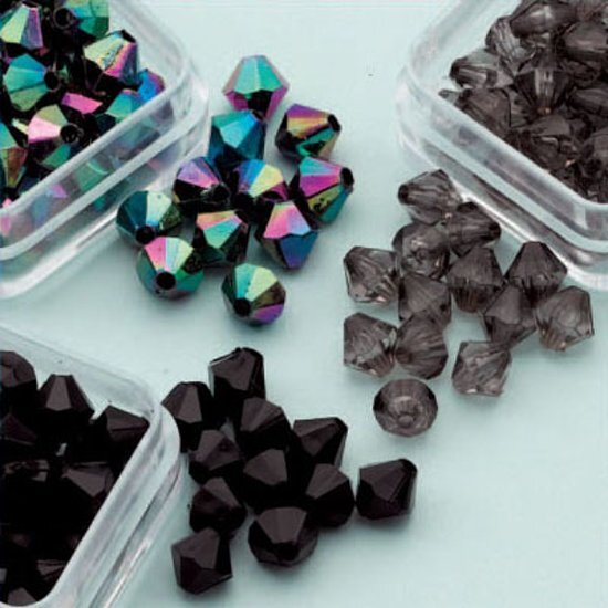 Hobby & Crafting Fun Diamond Shape Trio - Ã˜6mm - 4 grs x 6 doosjes - Donker Bruin en Zwart