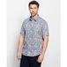 OLYMP Casual Regular Fit Overhemd Korte mouw blauw