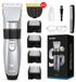 StarTech LFQ-SHARPX Elektrische haar- en baardtrimmer - USB-oplaadbaar - Rotatiemotor - Roestvrijstalen messen - 3-4 opzetkammen - Trimlengte tot 0,5 mm - Zilver