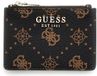 GUESS Carrie Logo SLG Credit Card Case Espresso Logo donkerbruin
