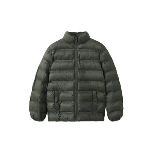 Mango Kids tussenjas donkergroen