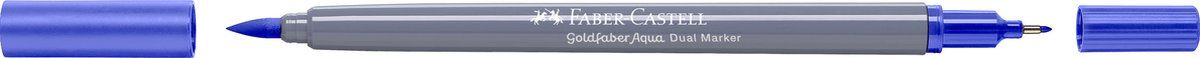 Faber-Castell Goldfaber Duo aquarelmarker - zeeblauw 248 - brush / 0,4mm - FC-164648
