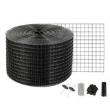 VEVOR Vogelbescherming voor zonnepanelen, 20,3 x 30,5 m, duivenafweer, zonne-installatierooster met 100 roestvrijstalen sluitingen, zonnepaneelbescherming met roestvrije pvc-coating, 1,27 cm