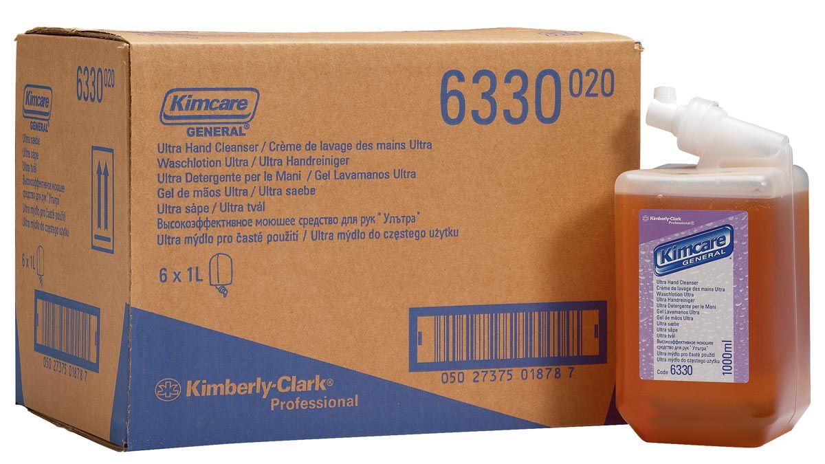 Kleenex navulling voor zeepdispenser Aquarius parfum amber flacon 1 liter