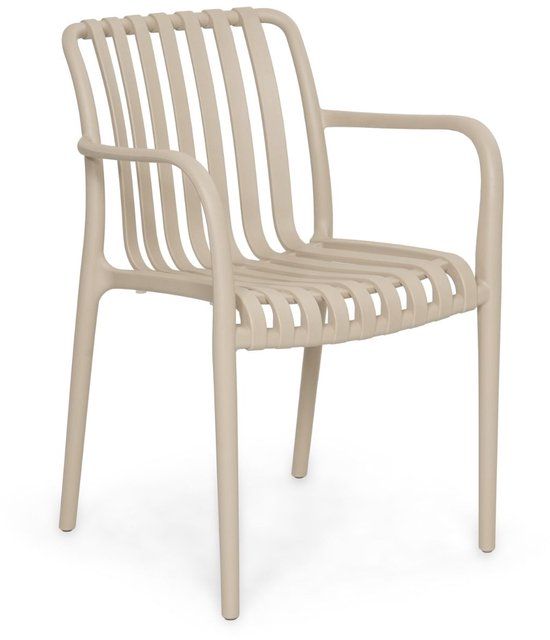 Domani Furniture Kunststof Tuinset 6 personen Zand/Beige 220 cm