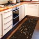 Ottomanson Ottohome Collection Hedendaags Bladerendesign, rubberen achterloper, 57 cm x 210 cm, bruin