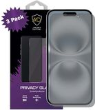 MobyDefend 3-Pack MobyDefend Screenprotectors - Geschikt voor iPhone 16 - Matte Privacy Glass Screensavers