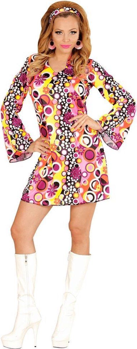 Widmann wid67673 - Kostuum voor volwassenen Groovy Girl, meerkleurig, L