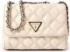 GUESS Giully II Mini Compound Convertible Flap Bag Bone crème