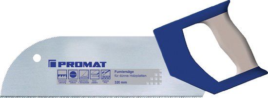 Promat Fineerzaag 325 mm 15 TPI 2-componenten comforthandgreep