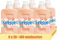 Seepje Wasverzachter Bloesemzacht - 180 wasbeurten - 6 x 750ML - Voordeelverpakking