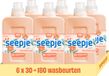 Seepje Wasverzachter Bloesemzacht - 180 wasbeurten - 6 x 750ML - Voordeelverpakking
