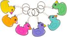 Duckiez Sleutelhanger Kleurrijke Eendjes - 1 stuk