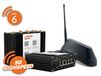 SELFSAT MWR 6550 eSIM 5G Cat 19 WiFi 6 WLAN Router bis 3,4 Gbps inkl. SHARK 5G Antenne schwarz