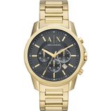 Armani Exchange AX1721 Herenhorloge 44 mm - Goudkleurig - Zwart/Goudkleurig